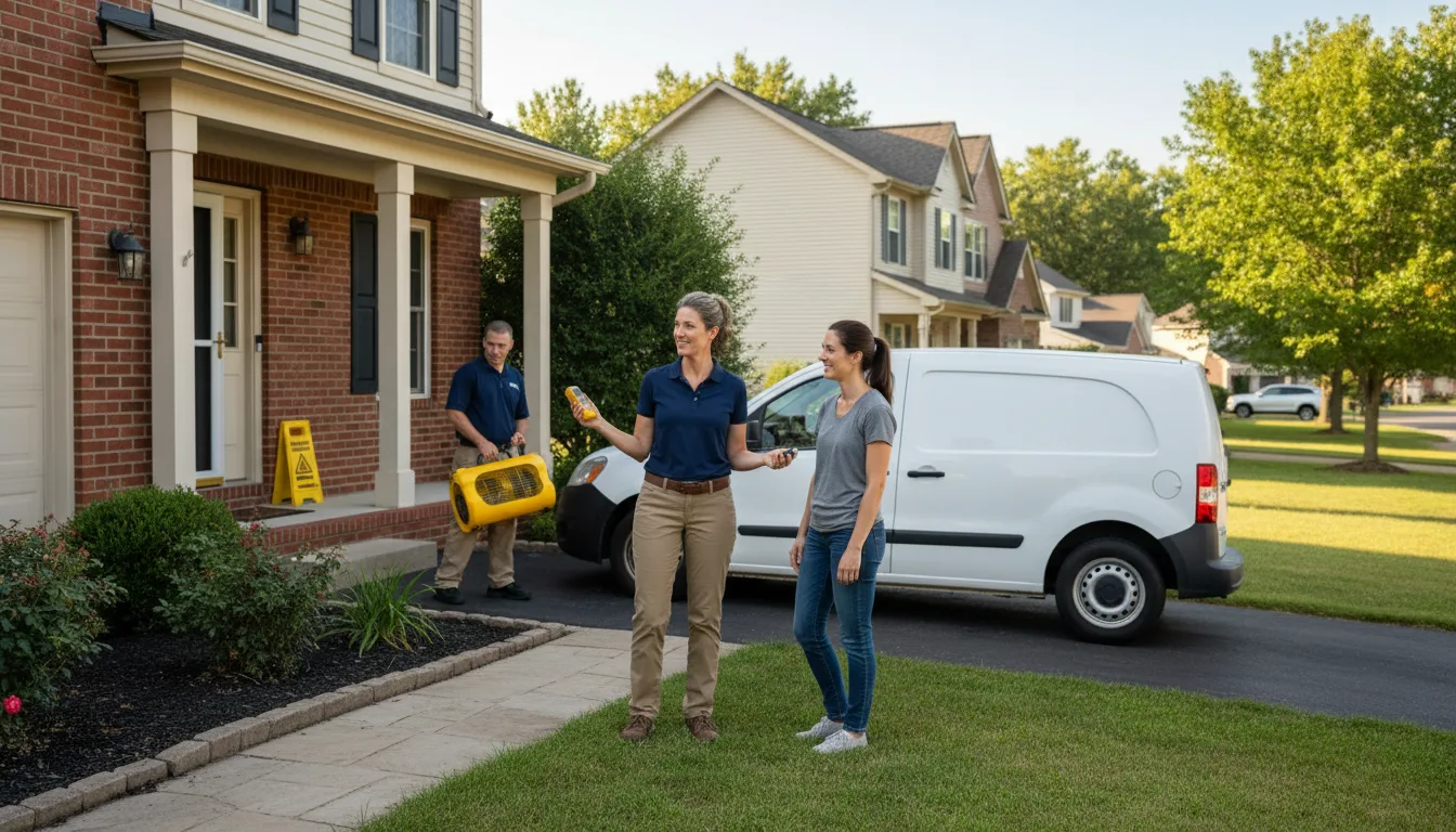 Water restoration image for Water Damage & Restoration Services in Laceys Spring, AL